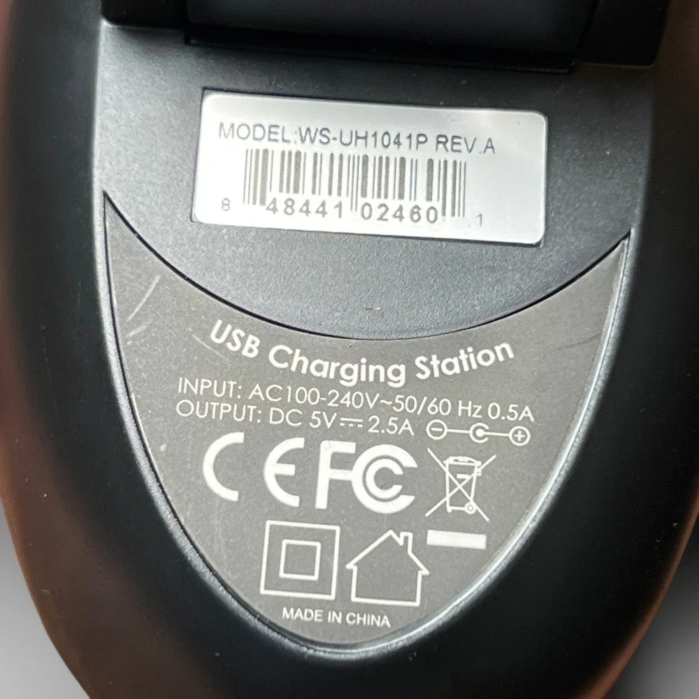EURO Travel Power Adapter Station Yubi Power USB Wall‎ Charger Black 4 PORT EUC
